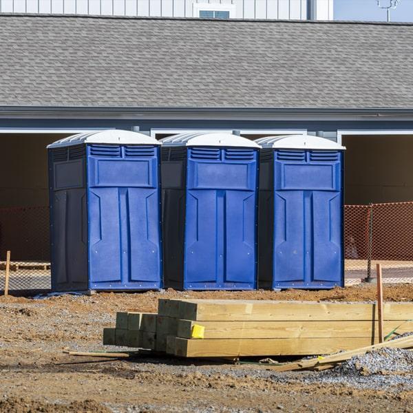 Heavy-duty construction site porta potty in Plainfield, Illinois